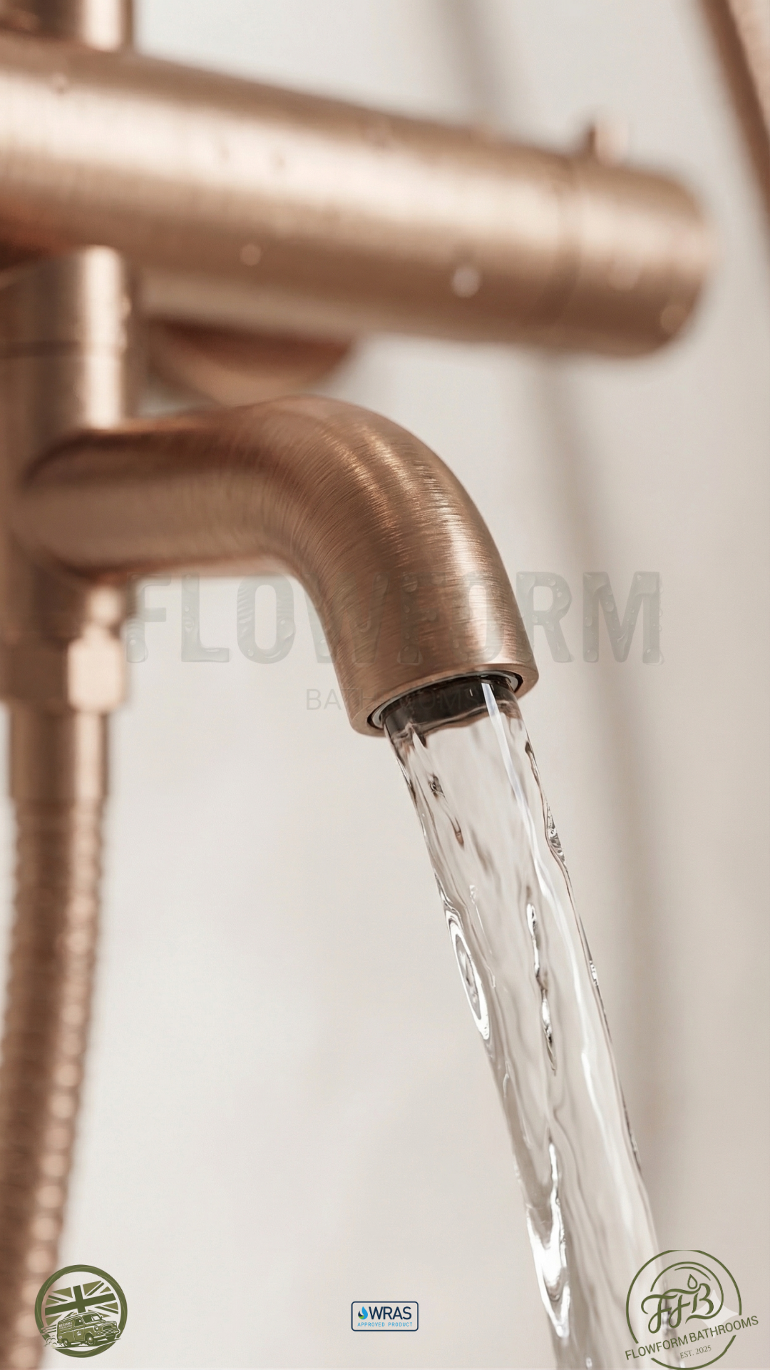 FlowForm Liora - Round - 3-Way Thermostatic Shower - Bath Filler - Vernet