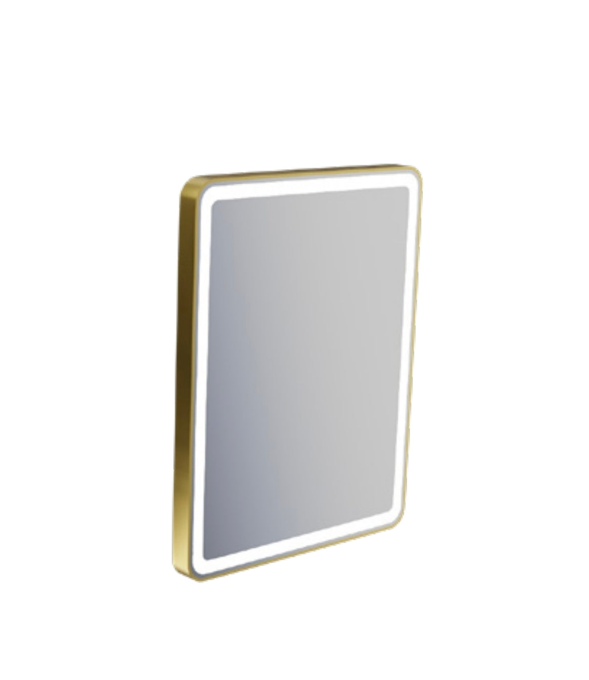 Orion 600x800mm LED Mirror | Dimmable & Demister | Brushed Gold