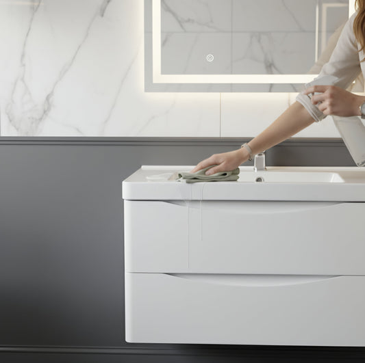 How to Clean & Care for Your Bathroom Vanity (and Why PVC is Easiest)
