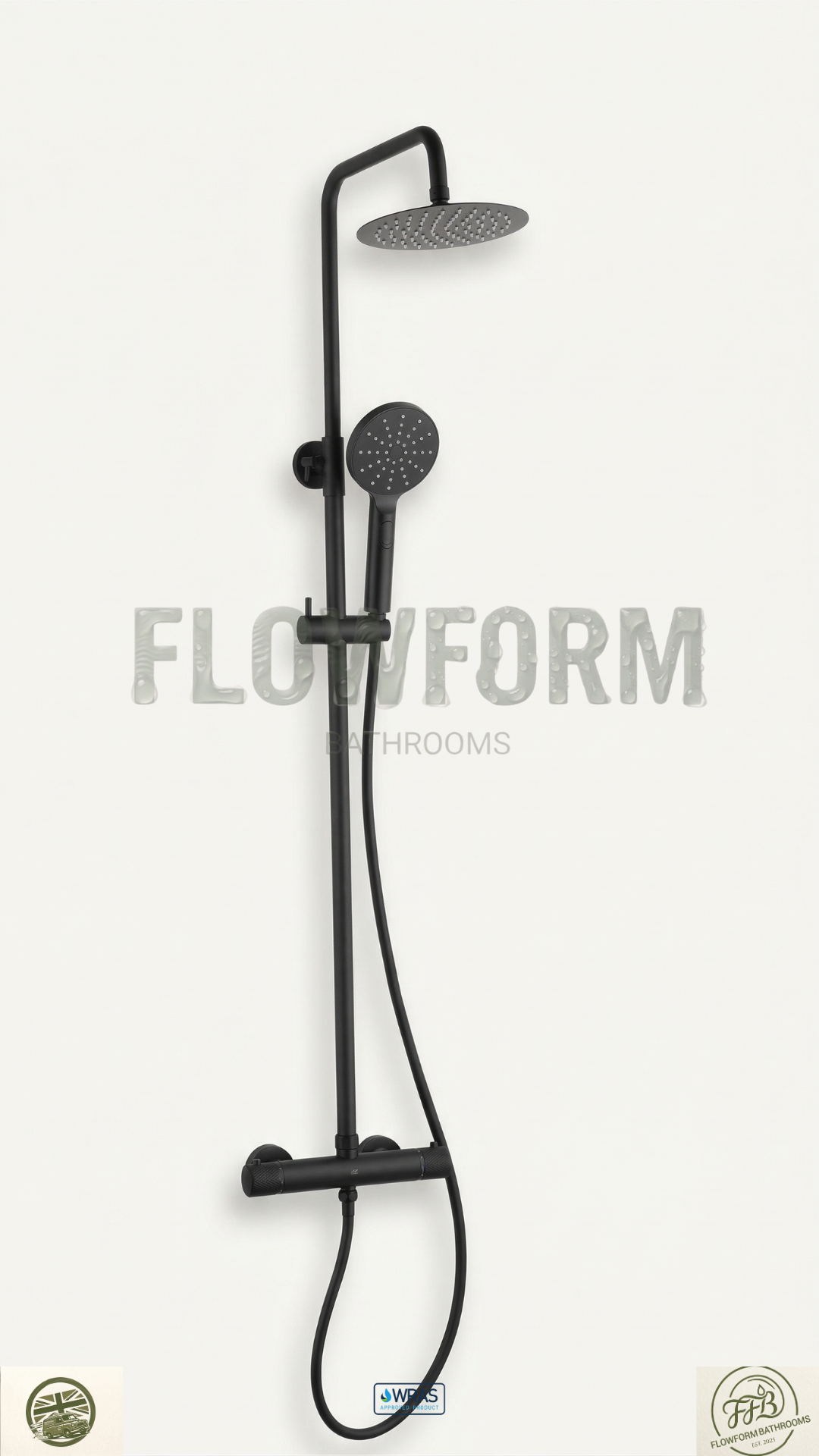 FlowForm Liora - Round - 2-Way Thermostatic Rain Shower Vernet