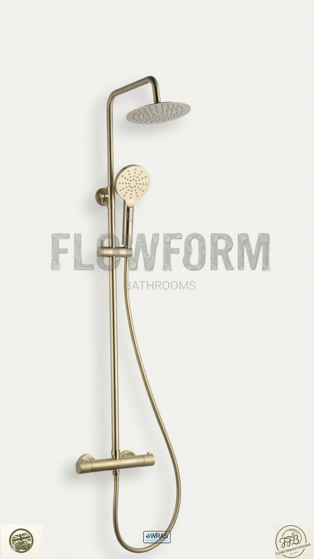 FlowForm Liora - Round - 2-Way Thermostatic Rain Shower Vernet