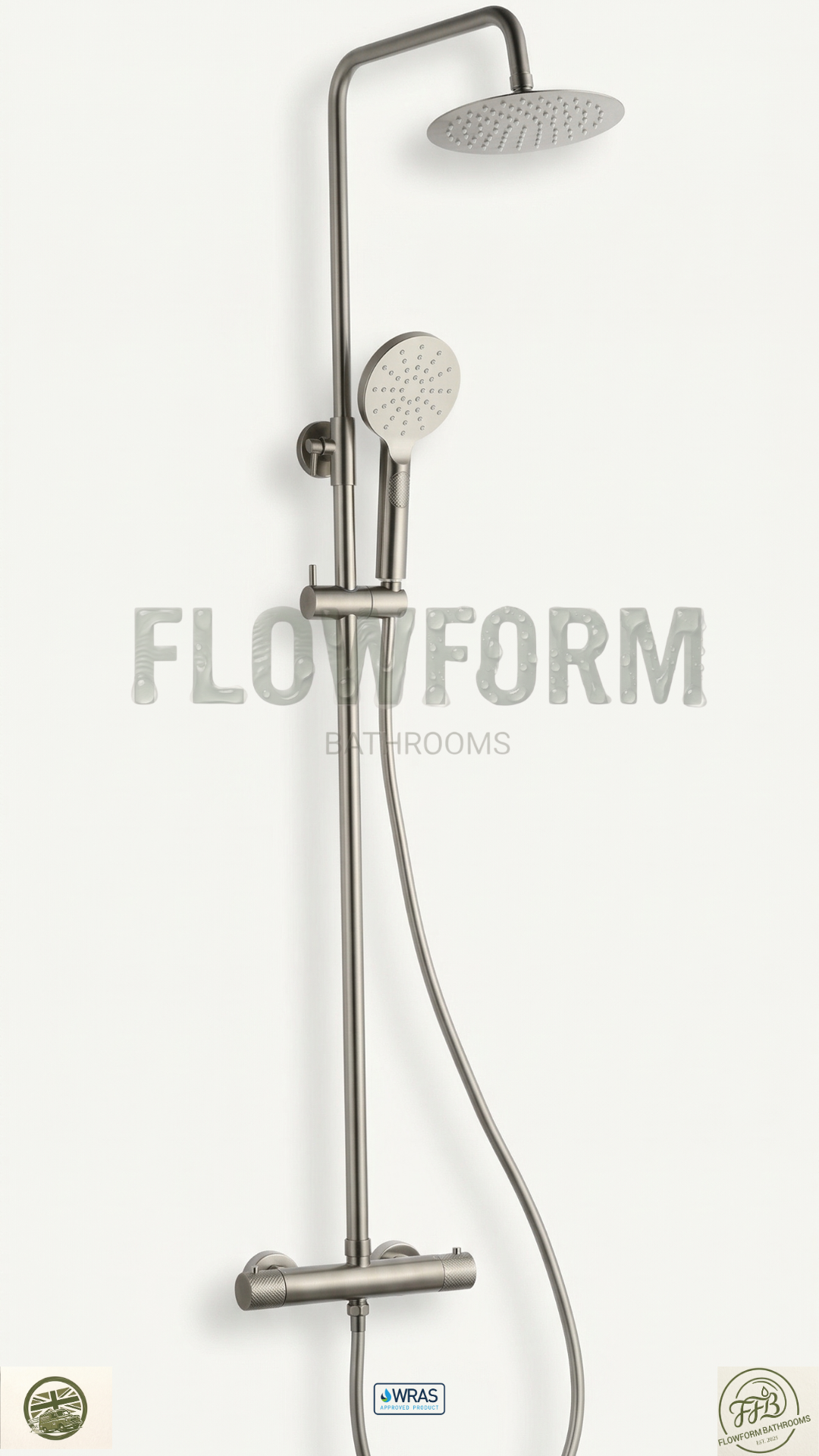 FlowForm Liora - Round - 2-Way Thermostatic Rain Shower Vernet