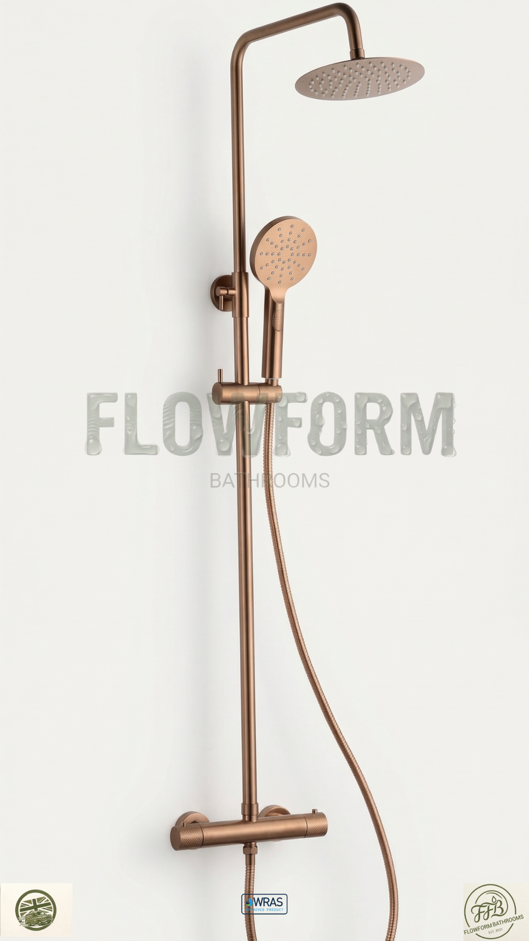 FlowForm Liora - Round - 2-Way Thermostatic Rain Shower Vernet