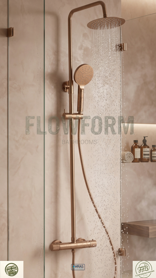 FlowForm Liora - Round - 2-Way Thermostatic Rain Shower Vernet