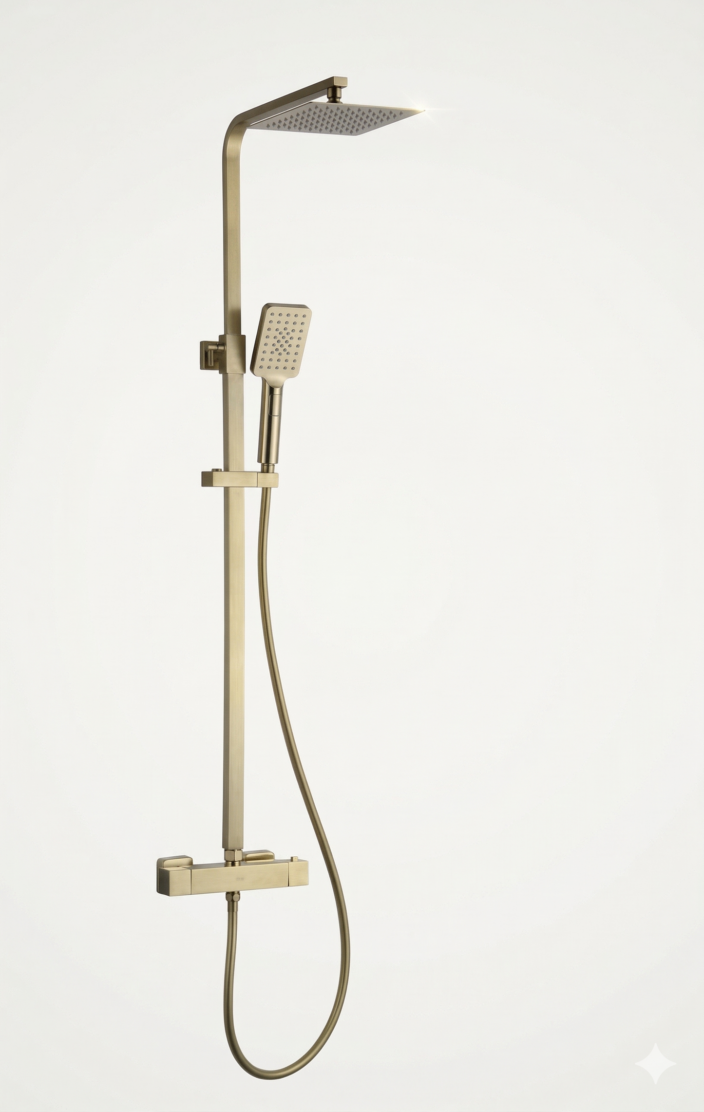 FlowForm Vident - Square - 2-Way Thermostatic Rain Shower Vernet
