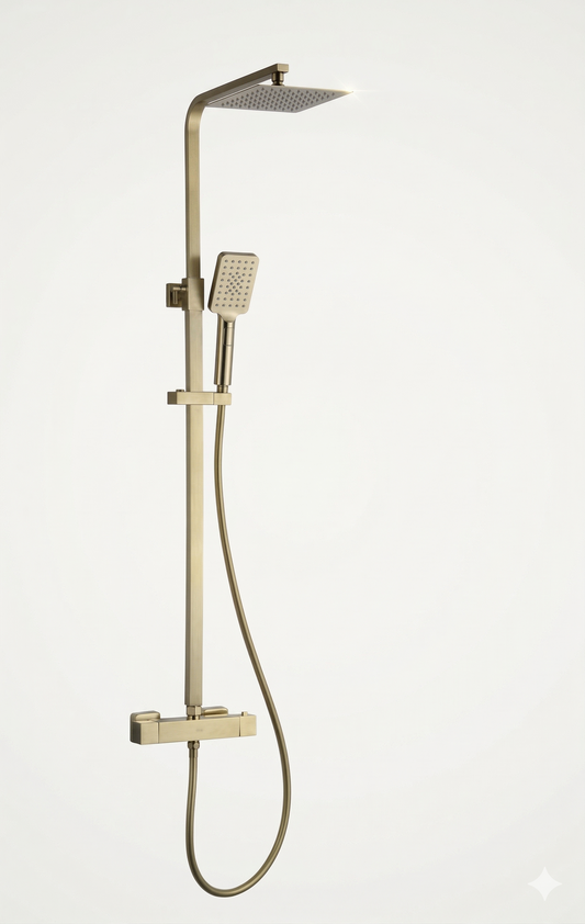 FlowForm Vident - Square - 2-Way Thermostatic Rain Shower Vernet