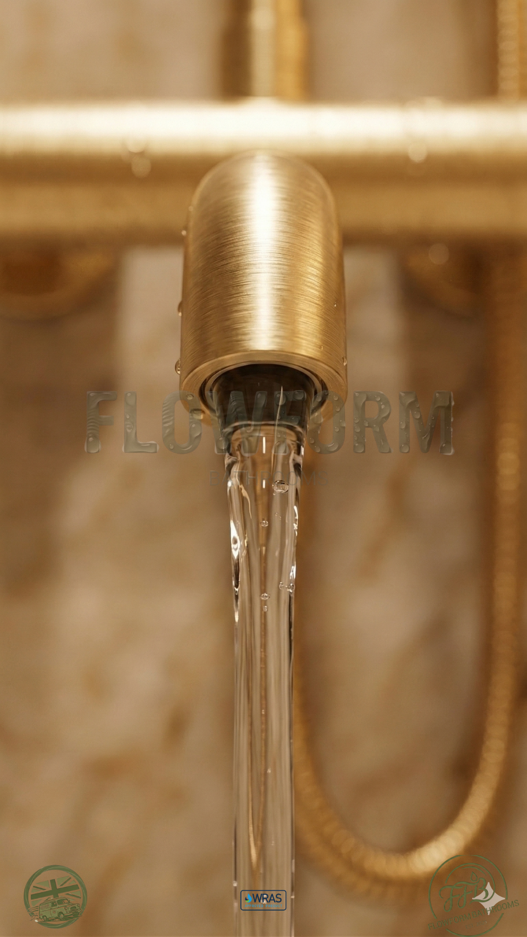 FlowForm Liora - Round  - 3-Way Thermostatic Shower -  Bath Filler -  Vernet