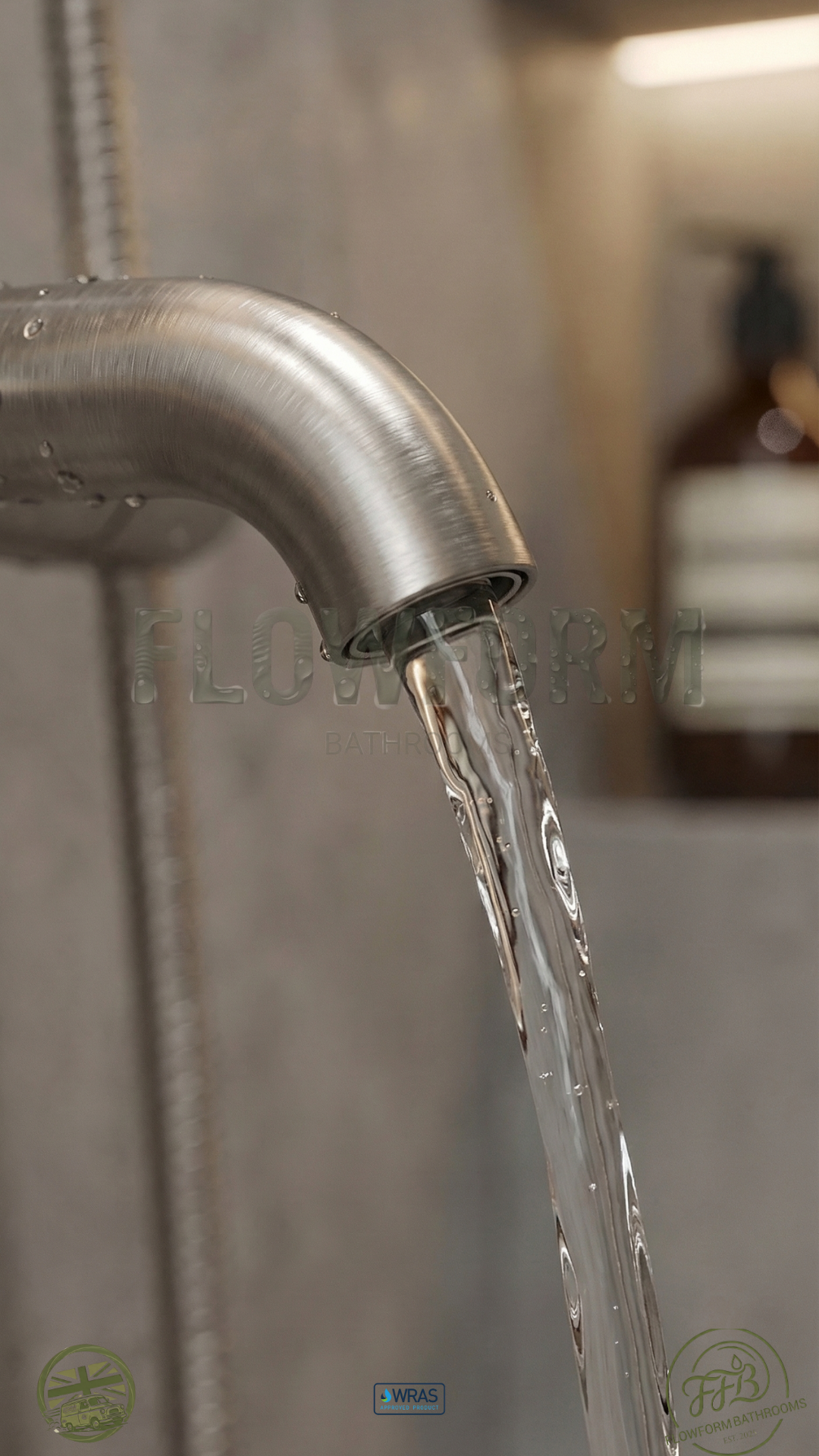 FlowForm Liora - Round  - 3-Way Thermostatic Shower -  Bath Filler -  Vernet