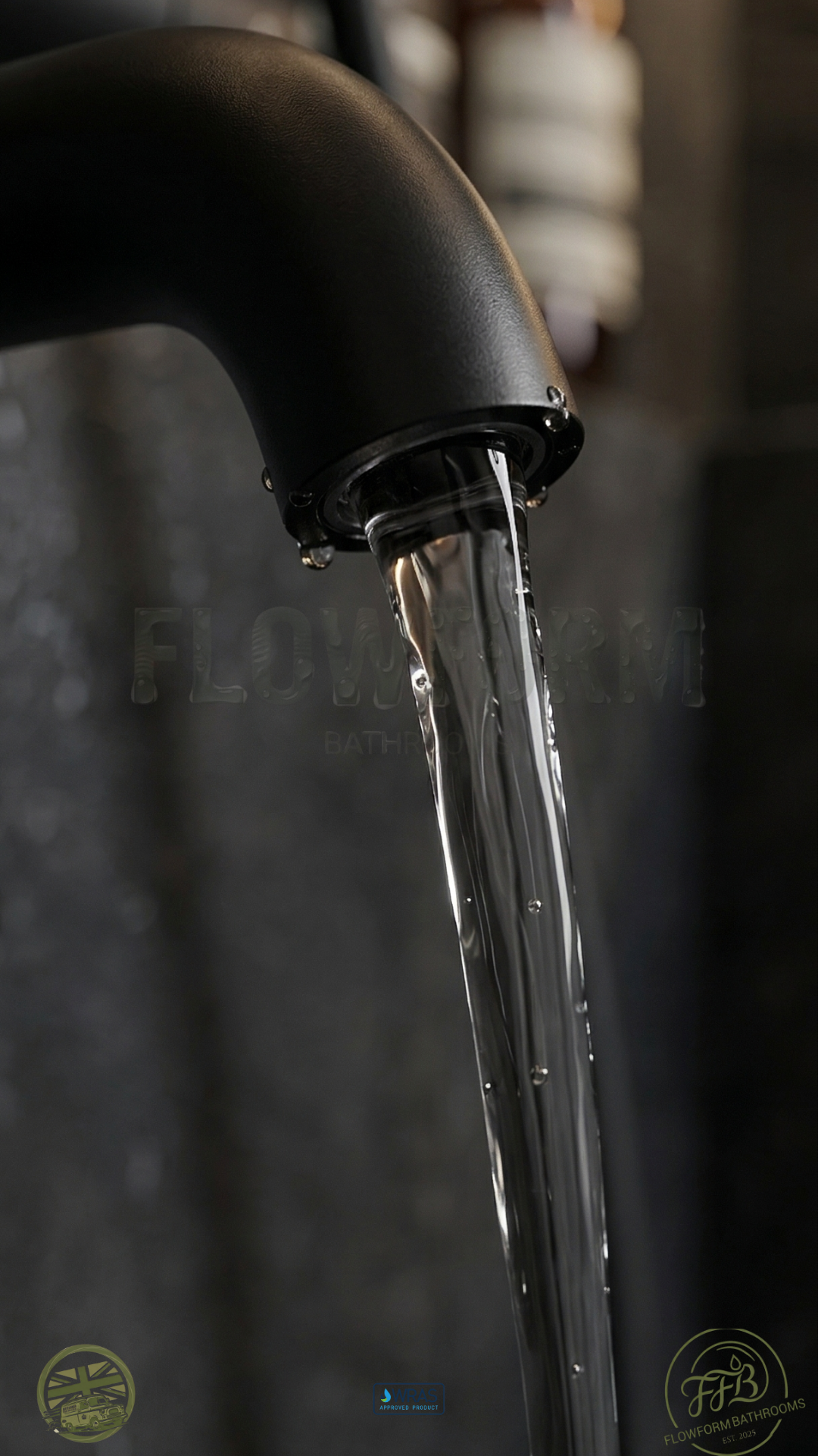 FlowForm Liora - Round  - 3-Way Thermostatic Shower -  Bath Filler -  Vernet