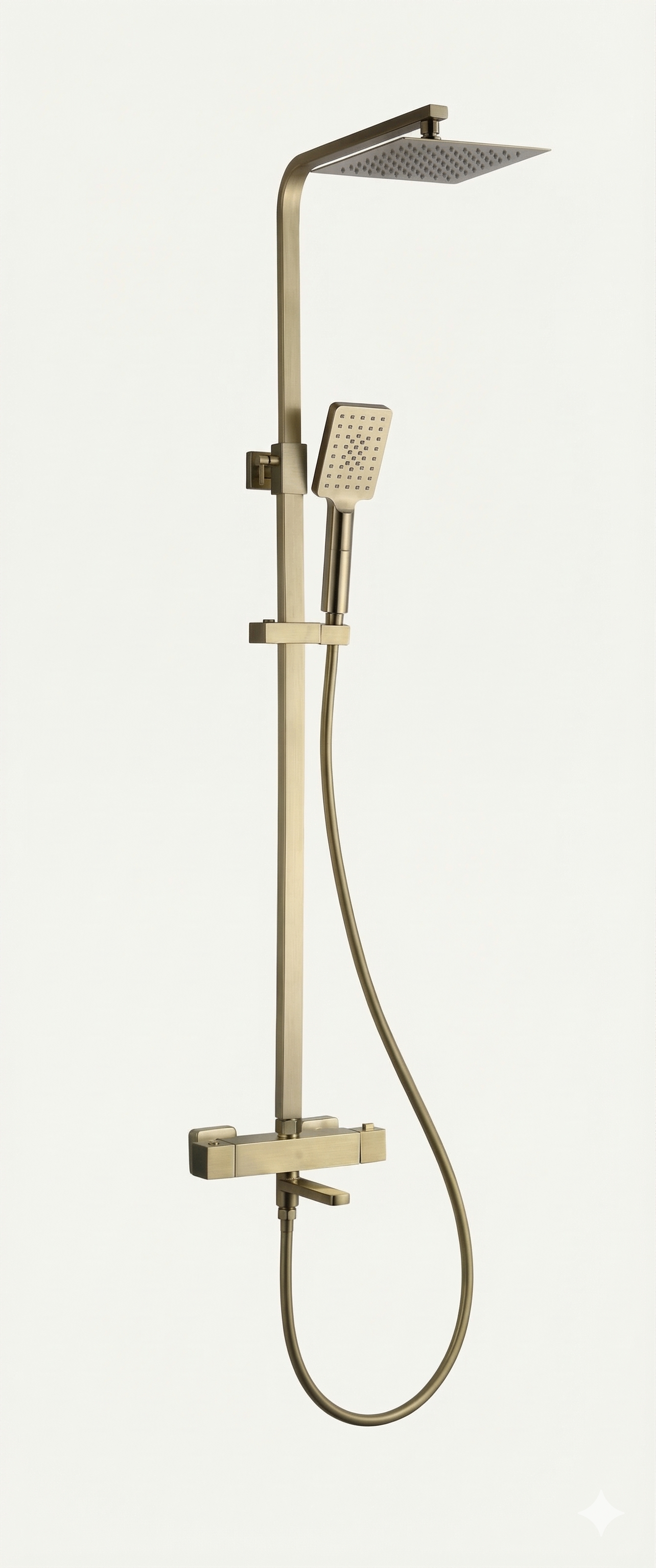 FlowForm Vident - Square - 3 Way Thermostatic Shower - Bath Filler - Vernet