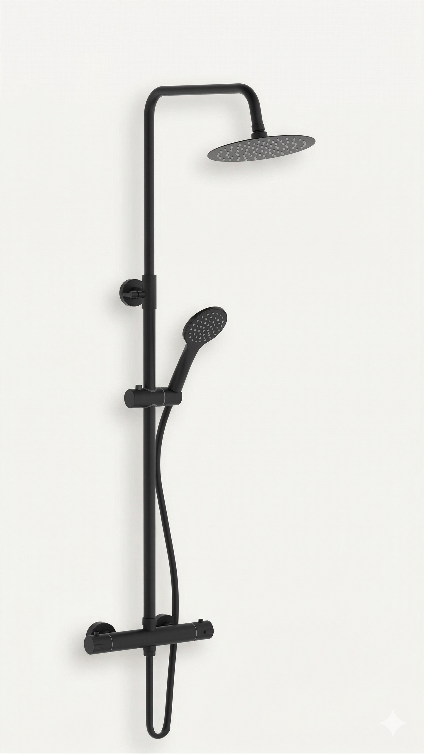 FlowForm Core - Round - Thermostatic Shower System Dual Head